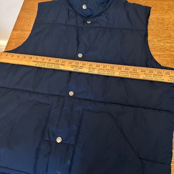 Lands' End Men's Size XL Puffer Vest Blue Polyester - Picture 5 of 6